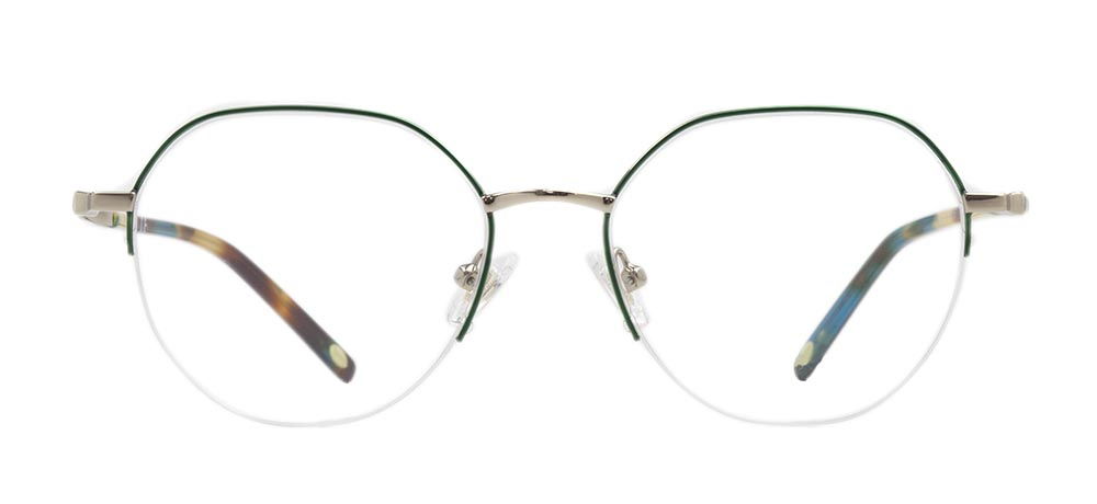 ROCOCO ROC 8655-C.03 Optik Genç Erkek,Kadın,Unisex Geometrik Yarım Çerçeveli Titanyum - 1