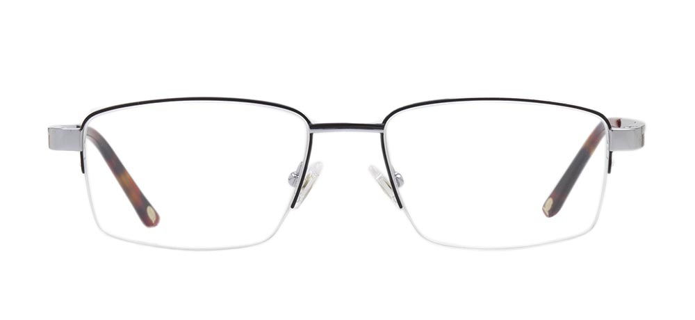 ROCOCO ROC 8656-C.01 Optik Genç,Yetişkin Erkek Köşeli Yarım Çerçeveli Titanyum - 1