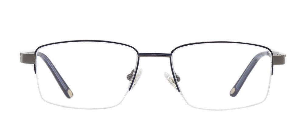 ROCOCO ROC 8656-C.02 Optik Genç,Yetişkin Erkek Köşeli Yarım Çerçeveli Titanyum - 1