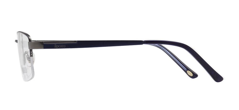 ROCOCO ROC 8656-C.02 Optik Genç,Yetişkin Erkek Köşeli Yarım Çerçeveli Titanyum - 3