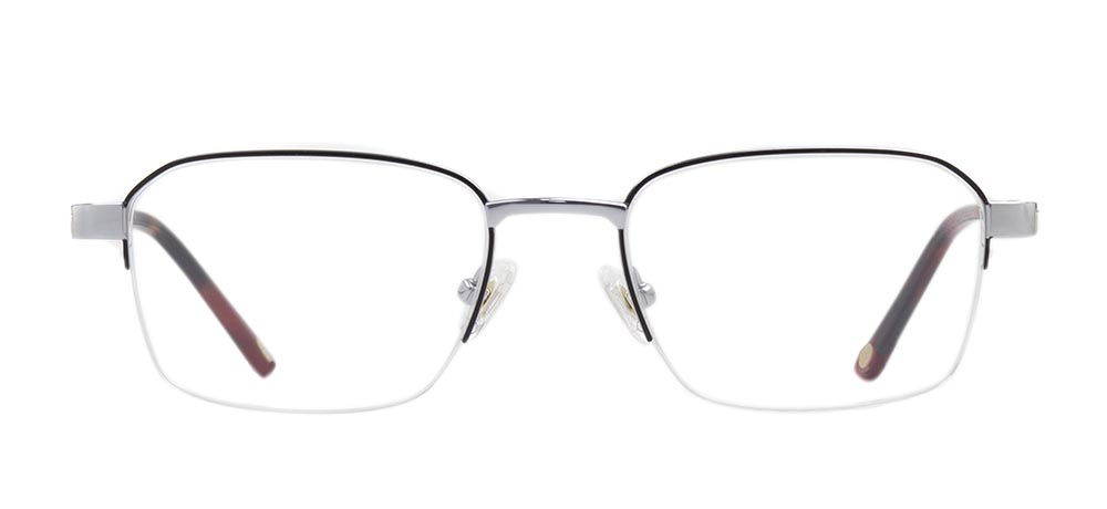 ROCOCO ROC 8657-C.01 Optik Genç,Yetişkin Erkek Köşeli Yarım Çerçeveli Titanyum - 1