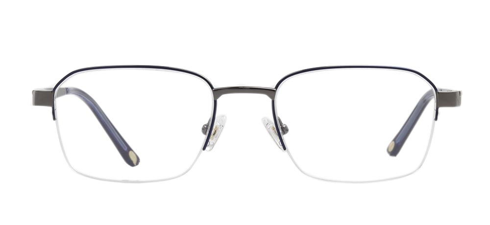 ROCOCO ROC 8657-C.02 Optik Genç,Yetişkin Erkek Köşeli Yarım Çerçeveli Titanyum - 1