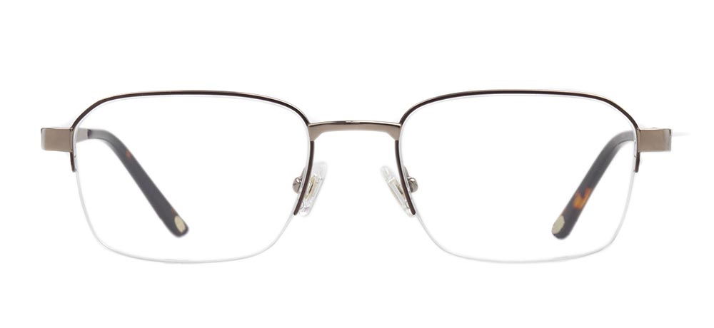 ROCOCO ROC 8657-C.03 Optik Genç,Yetişkin Erkek Köşeli Yarım Çerçeveli Titanyum - 1