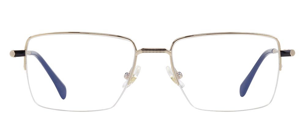 ROCOCO ROC 8661-C.01 Optik Genç,Yetişkin Erkek Köşeli Yarım Çerçeveli Titanyum - 1