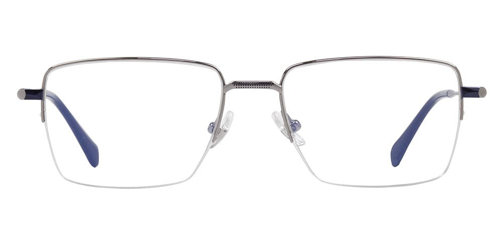 ROCOCO ROC 8661-C.03 Optik Genç,Yetişkin Erkek Köşeli Yarım Çerçeveli Titanyum - 1