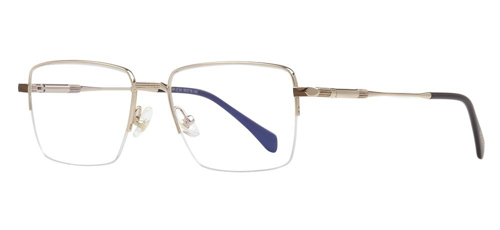 ROCOCO ROC 8661-C.04 Optik Genç,Yetişkin Erkek Köşeli Yarım Çerçeveli Grilamid TR90 - 2