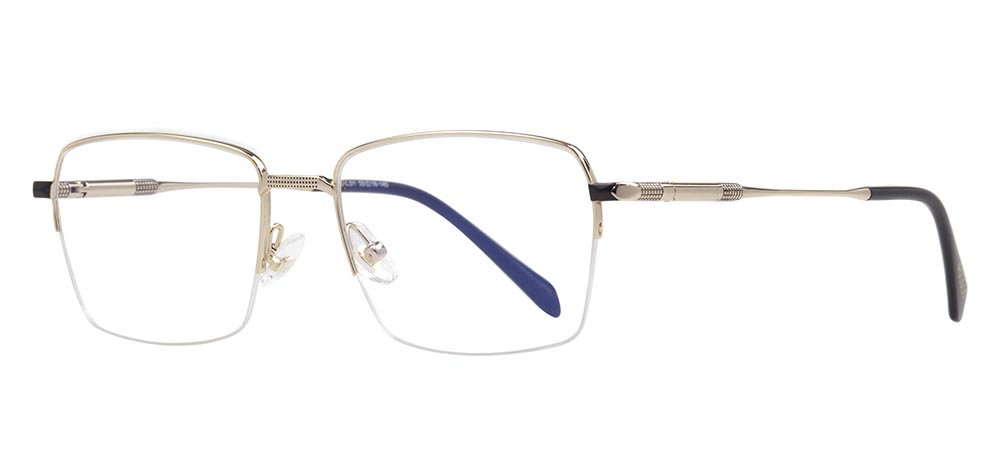ROCOCO ROC 8662-C.01 Optik Genç Erkek,Kadın,Unisex Köşeli Yarım Çerçeveli Titanyum - 2