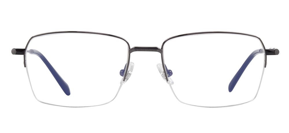 ROCOCO ROC 8662-C.02 Optik Genç,Yetişkin Erkek Köşeli Yarım Çerçeveli Titanyum - 1