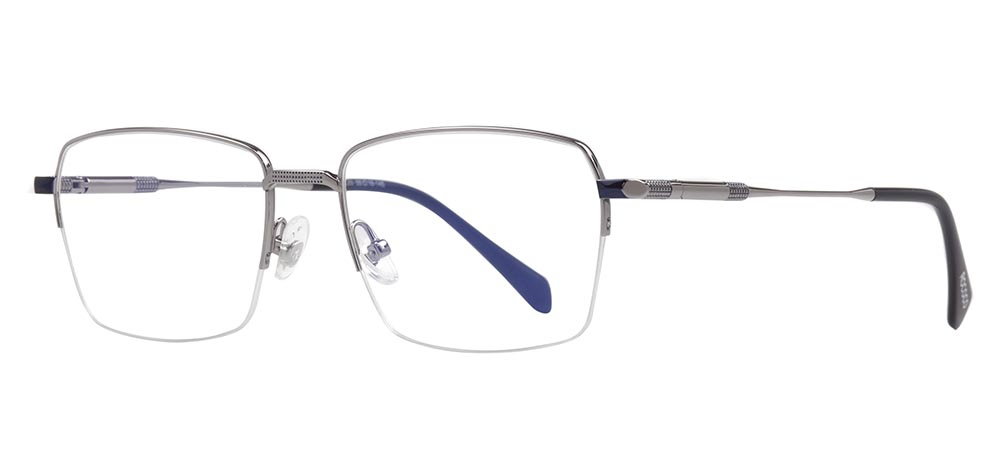 ROCOCO ROC 8662-C.03 Optik Genç,Yetişkin Erkek Köşeli Yarım Çerçeveli Titanyum - 2