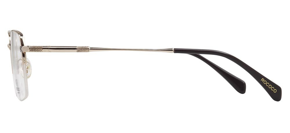 ROCOCO ROC 8662-C.04 Optik Genç,Yetişkin Erkek Köşeli Yarım Çerçeveli Titanyum - 3
