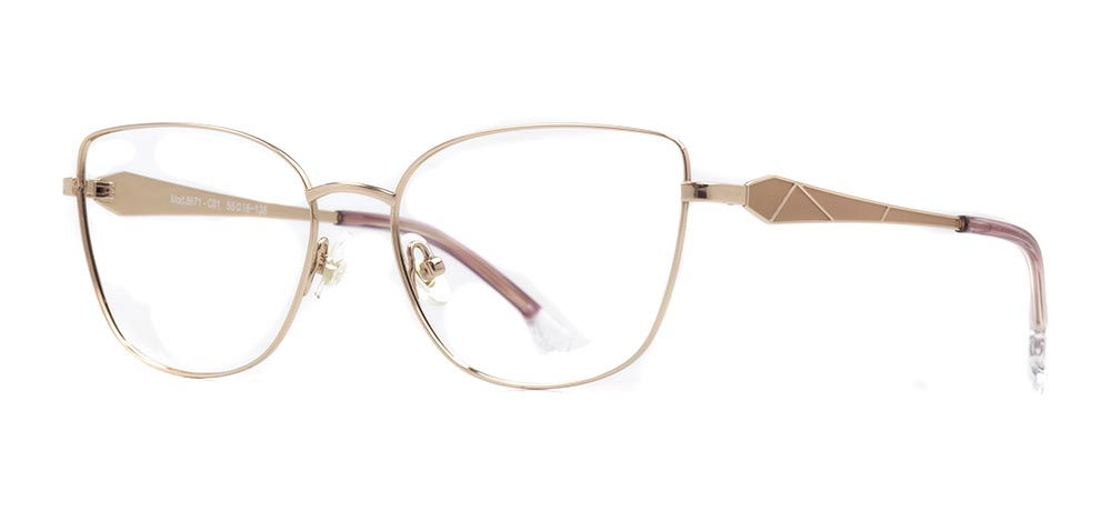 ROCOCO ROC 8671-C.01 Optik Genç,Yetişkin Kadın Çekik Çerçeveli Titanyum - 2