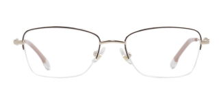 ROCOCO ROC 8672-C.01 Optik Genç,Yetişkin Kadın Köşeli Yarım Çerçeveli Titanyum - ROCOCO