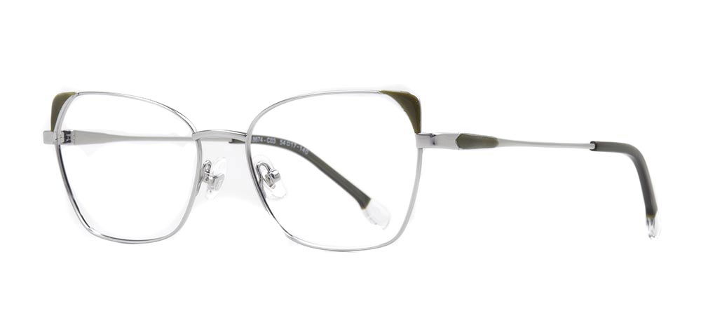 ROCOCO ROC 8674-C.03 Optik Genç Kadın Çekik Çerçeveli Titanyum - 2