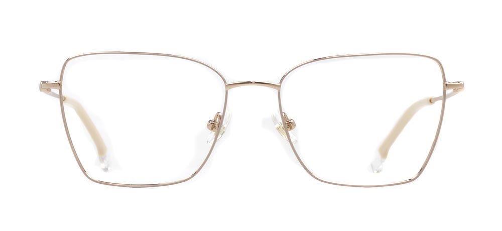 ROCOCO ROC 8676-C.01 Optik Genç,Yetişkin Kadın Köşeli Çerçeveli Titanyum - 1