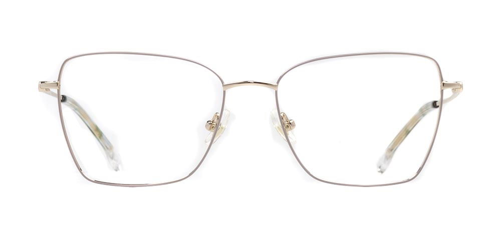 ROCOCO ROC 8676-C.03 Optik Genç,Yetişkin Kadın Köşeli Çerçeveli Titanyum - 1