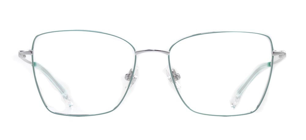 ROCOCO ROC 8676-C.04 Optik Genç,Yetişkin Kadın Köşeli Çerçeveli Titanyum - 1