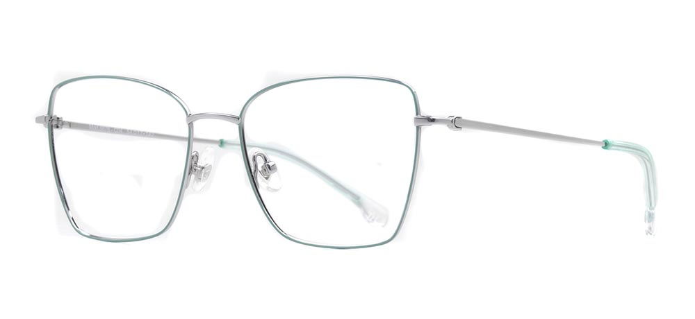 ROCOCO ROC 8676-C.04 Optik Genç,Yetişkin Kadın Köşeli Çerçeveli Titanyum - 2