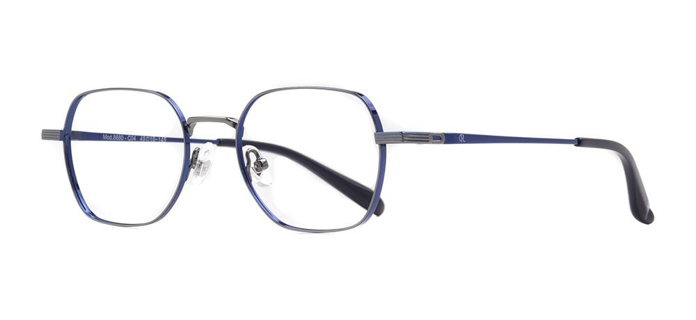 ROCOCO ROC 8680-C.04 Optik Genç Erkek,Kadın,Unisex Köşeli Çerçeveli Titanyum - 2