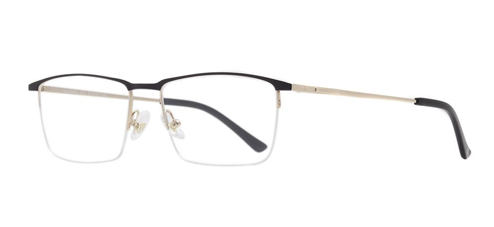 ROCOCO ROC 8684-C.01 Optik Genç,Yetişkin Erkek Köşeli Yarım Çerçeveli Titanyum - 2