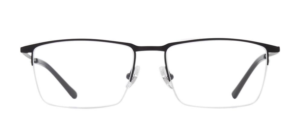 ROCOCO ROC 8684-C.03 Optik Genç,Yetişkin Erkek Köşeli Yarım Çerçeveli Titanyum - 1