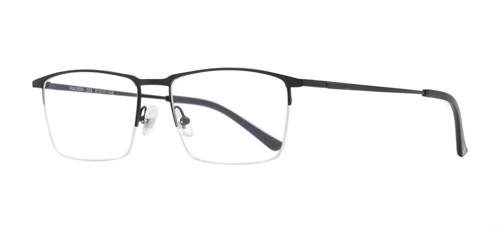 ROCOCO ROC 8684-C.03 Optik Genç,Yetişkin Erkek Köşeli Yarım Çerçeveli Titanyum - 2