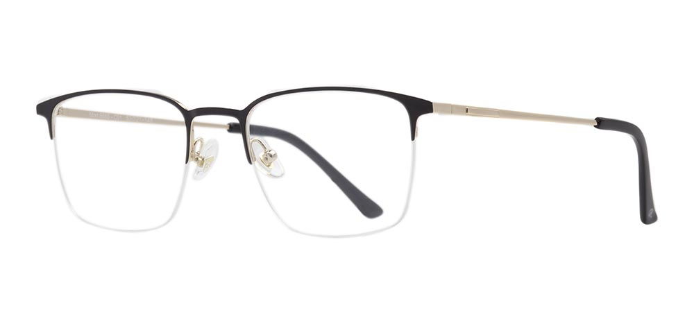 ROCOCO ROC 8685-C.01 Optik Genç,Yetişkin Erkek Köşeli Yarım Çerçeveli Titanyum - 2