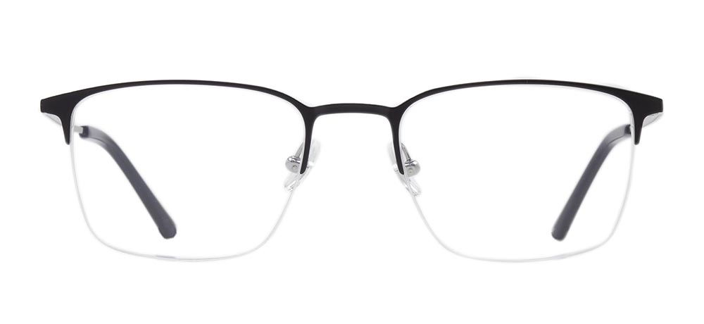 ROCOCO ROC 8685-C.02 Optik Genç,Yetişkin Erkek Köşeli Yarım Çerçeveli Titanyum - 1