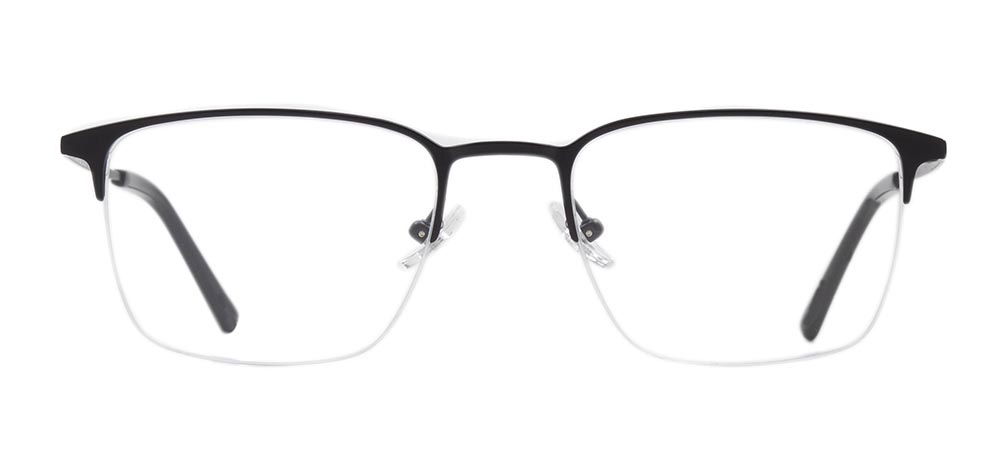 ROCOCO ROC 8685-C.03 Optik Genç,Yetişkin Erkek Köşeli Yarım Çerçeveli Titanyum - 1