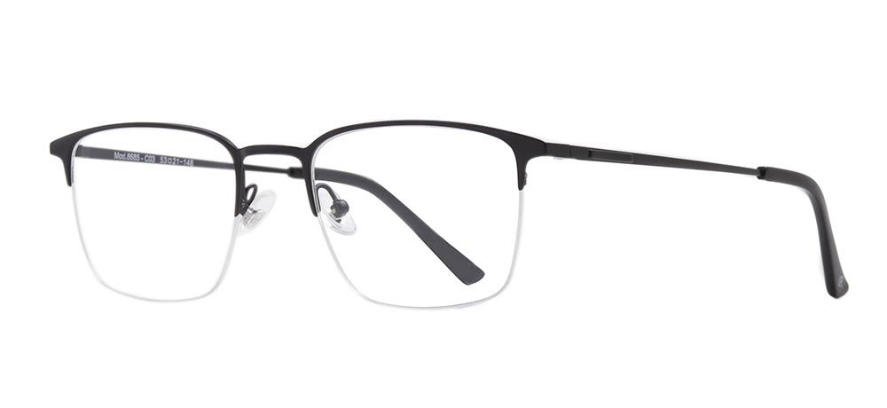 ROCOCO ROC 8685-C.03 Optik Genç,Yetişkin Erkek Köşeli Yarım Çerçeveli Titanyum - 2