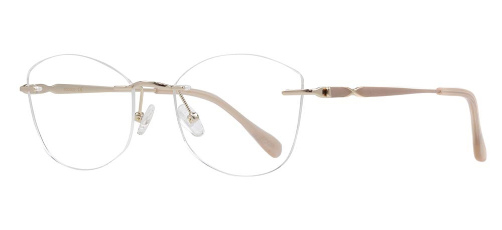 ROCOCO ROC 8701-C.01 Optik Genç Kadın Oval Çerçevesiz Titanyum - 2