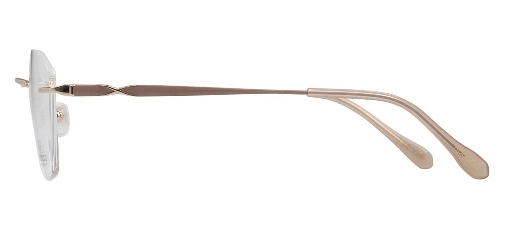 ROCOCO ROC 8701-C.01 Optik Genç Kadın Oval Çerçevesiz Titanyum - 3