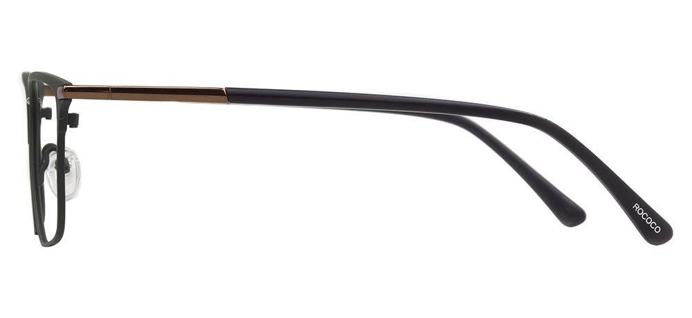 ROCOCO ROC 8702-C.03 Optik Genç Erkek Köşeli Çerçeveli Titanyum - 3