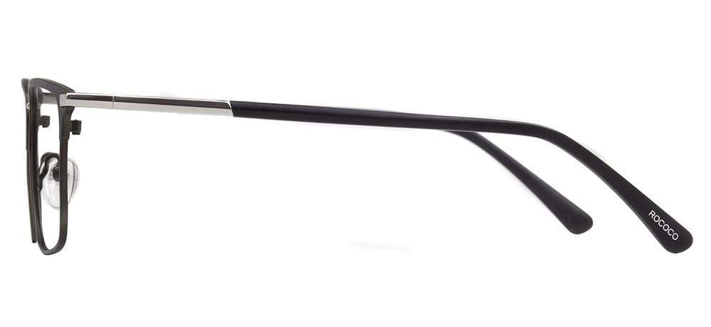 ROCOCO ROC 8702-C.04 Optik Genç Erkek Köşeli Çerçeveli Titanyum - 3