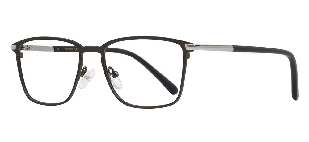 ROCOCO ROC 8703-C.03 Optik Genç Erkek Köşeli Çerçeveli Titanyum - 2