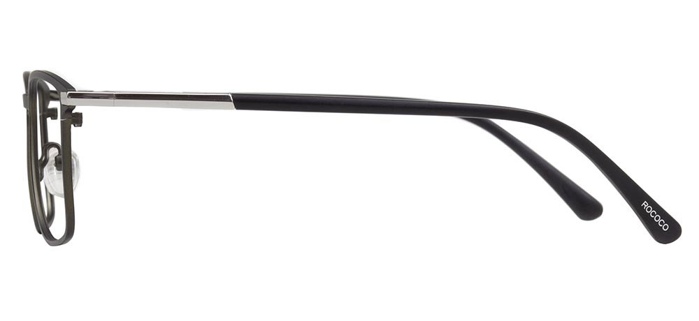 ROCOCO ROC 8703-C.03 Optik Genç Erkek Köşeli Çerçeveli Titanyum - 3