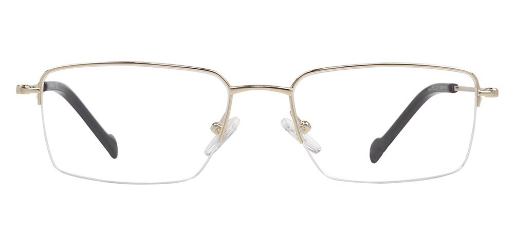 ROCOCO ROC 8705-C.01 Optik Genç Erkek Köşeli Yarım Çerçeveli Titanyum - 1