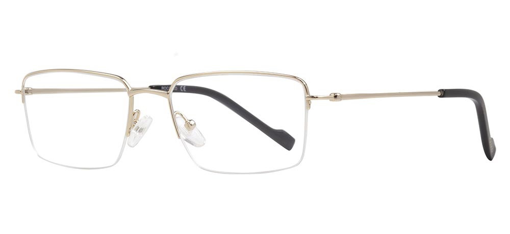 ROCOCO ROC 8705-C.01 Optik Genç Erkek Köşeli Yarım Çerçeveli Titanyum - 2