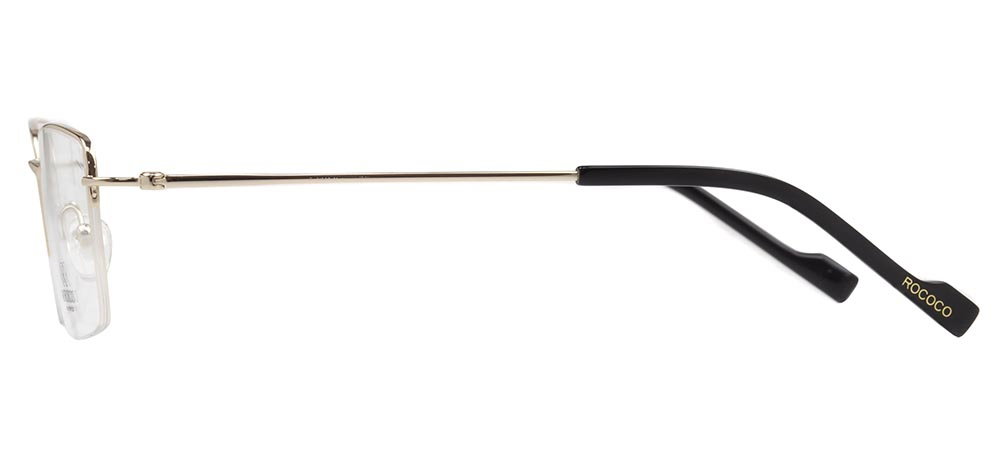 ROCOCO ROC 8705-C.01 Optik Genç Erkek Köşeli Yarım Çerçeveli Titanyum - 3