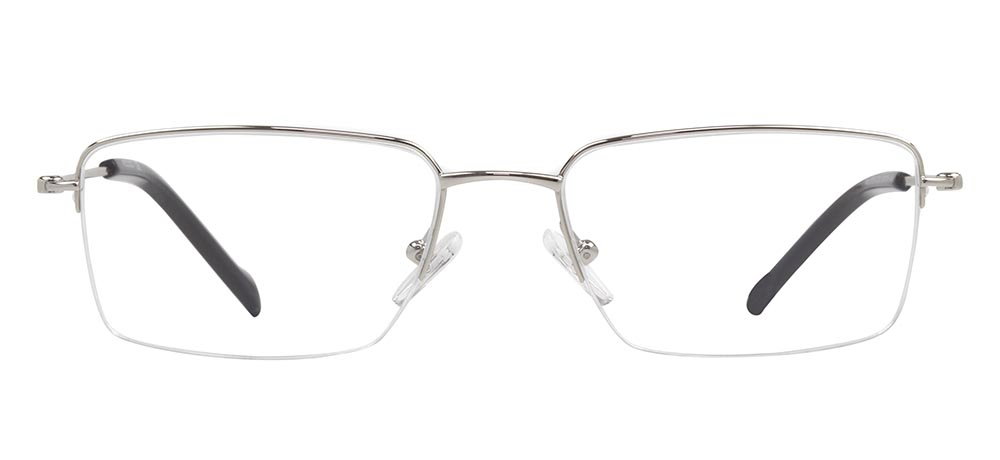 ROCOCO ROC 8705-C.03 Optik Genç Erkek Köşeli Yarım Çerçeveli Titanyum - 1