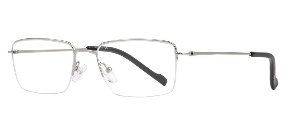 ROCOCO ROC 8705-C.03 Optik Genç Erkek Köşeli Yarım Çerçeveli Titanyum - 2