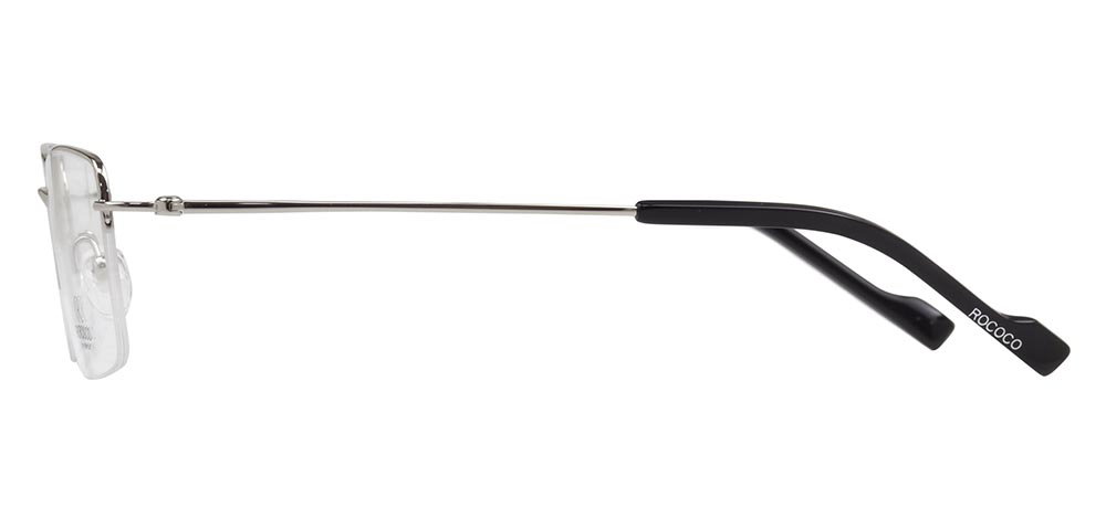 ROCOCO ROC 8705-C.03 Optik Genç Erkek Köşeli Yarım Çerçeveli Titanyum - 3