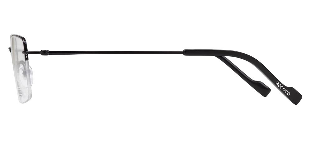 ROCOCO ROC 8705-C.04 Optik Genç Erkek Köşeli Yarım Çerçeveli Titanyum - 3