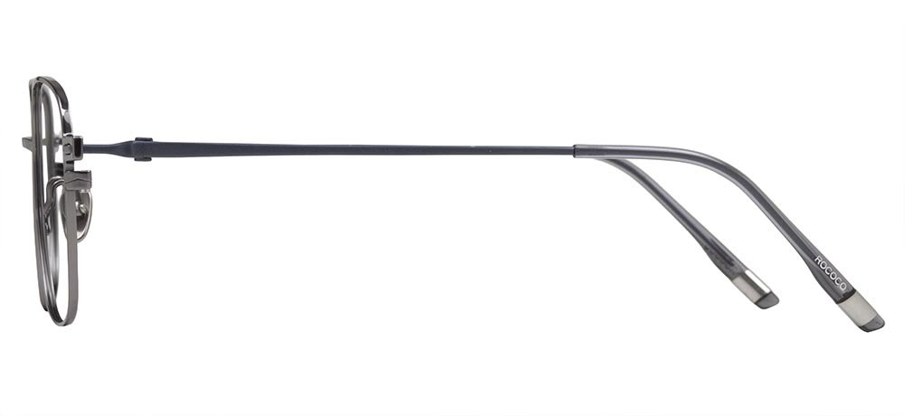 ROCOCO ROC 8709-C.08 Optik Genç Erkek,Kadın,Unisex Köşeli Çerçeveli Titanyum - 3