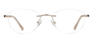 ROCOCO ROC 8710-C.02 Optik Genç Kadın Oval Çerçevesiz Titanyum - ROCOCO