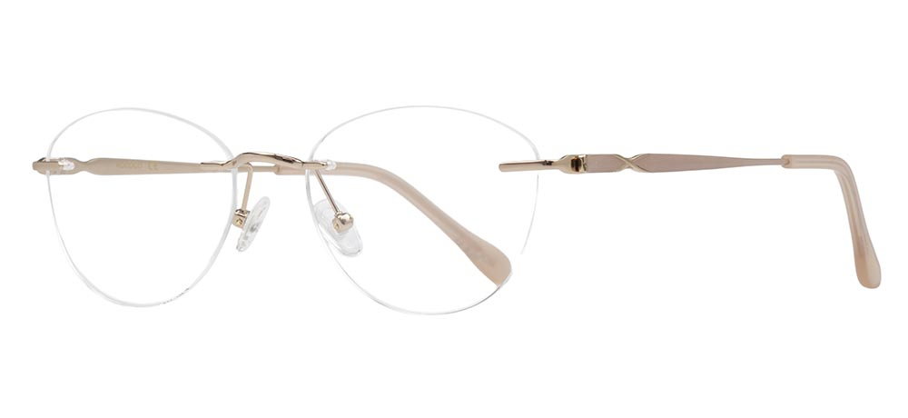 ROCOCO ROC 8710-C.02 Optik Genç Kadın Oval Çerçevesiz Titanyum - 2