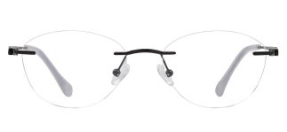 ROCOCO ROC 8710-C.04 Optik Genç Kadın Oval Çerçevesiz Titanyum - ROCOCO