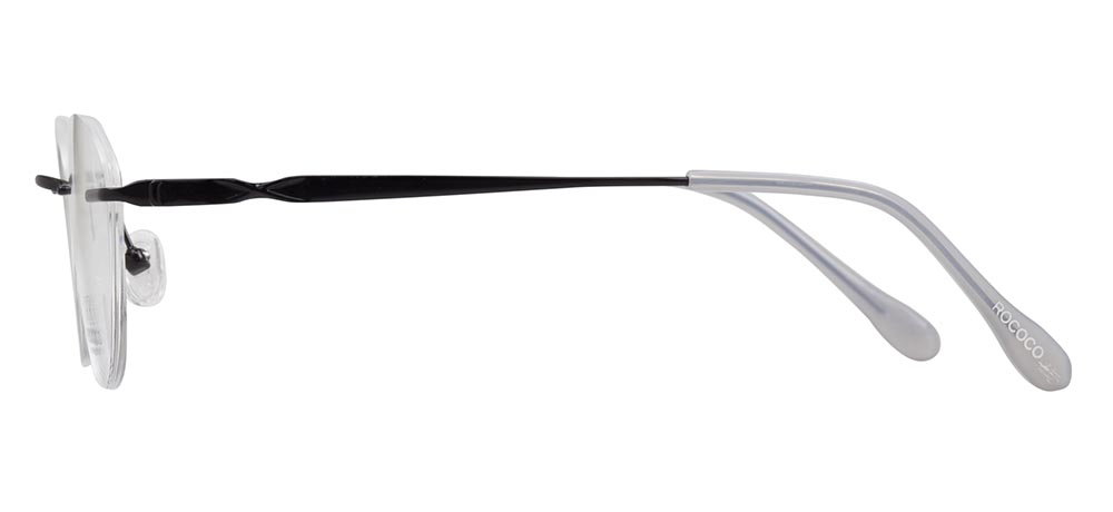 ROCOCO ROC 8710-C.04 Optik Genç Kadın Oval Çerçevesiz Titanyum - 3