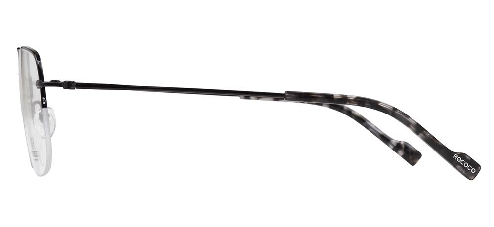 ROCOCO ROC 8711-C.04 Optik Genç Erkek,Kadın,Unisex Damla Yarım Çerçeveli Titanyum - 3