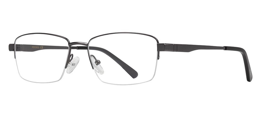 ROCOCO ROC 8715-C.02 Optik Genç Erkek,Kadın,Unisex Köşeli Yarım Çerçeveli Titanyum - 2