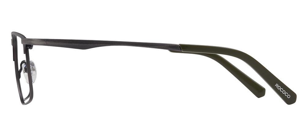 ROCOCO ROC 8717-C.01 Optik Genç,Yetişkin Erkek Köşeli Çerçeveli Titanyum - 3